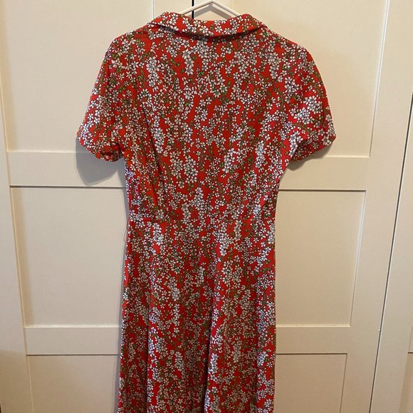 Red Flower Dress - Picture 2 of 4